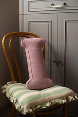 Betty's Home Pink Corduroy Alphabet Cushion
