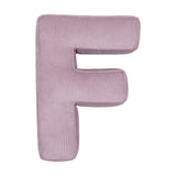 Betty's Home Lavender Corduroy Alphabet Cushion