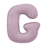 Betty's Home Lavender Corduroy Alphabet Cushion