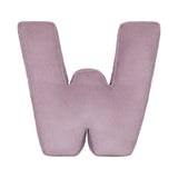 Betty's Home Lavender Corduroy Alphabet Cushion