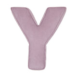 Betty's Home Lavender Corduroy Alphabet Cushion