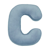 Betty's Home Blue Corduroy Alphabet Cushion