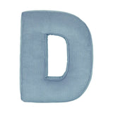 Betty's Home Blue Corduroy Alphabet Cushion
