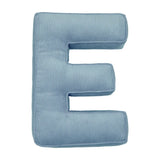 Betty's Home Blue Corduroy Alphabet Cushion