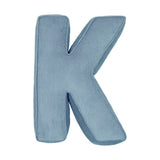Betty's Home Blue Corduroy Alphabet Cushion