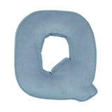 Betty's Home Blue Corduroy Alphabet Cushion