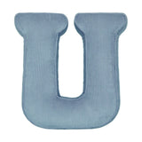 Betty's Home Blue Corduroy Alphabet Cushion