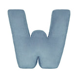 Betty's Home Blue Corduroy Alphabet Cushion
