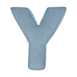 Betty's Home Blue Corduroy Alphabet Cushion