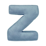 Betty's Home Blue Corduroy Alphabet Cushion