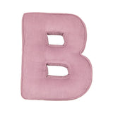 Betty's Home Pink Corduroy Alphabet Cushion