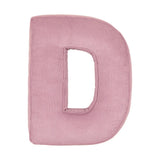 Betty's Home Pink Corduroy Alphabet Cushion