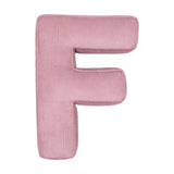 Betty's Home Pink Corduroy Alphabet Cushion