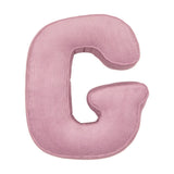 Betty's Home Pink Corduroy Alphabet Cushion