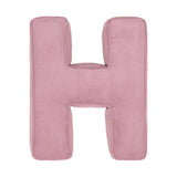 Betty's Home Pink Corduroy Alphabet Cushion