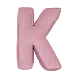 Betty's Home Pink Corduroy Alphabet Cushion