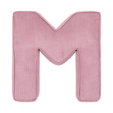 Betty's Home Pink Corduroy Alphabet Cushion