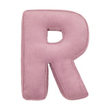 Betty's Home Pink Corduroy Alphabet Cushion