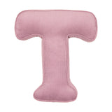 Betty's Home Pink Corduroy Alphabet Cushion