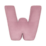 Betty's Home Pink Corduroy Alphabet Cushion