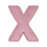 Betty's Home Pink Corduroy Alphabet Cushion