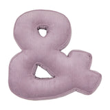 Betty's Home Lavender Corduroy Alphabet Cushion