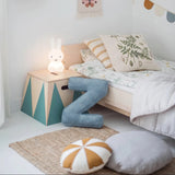 Betty's Home Blue Corduroy Alphabet Cushion