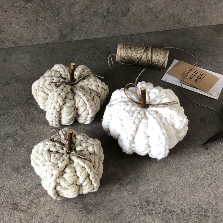 CROCHET PUMPKINS (SET of 3)