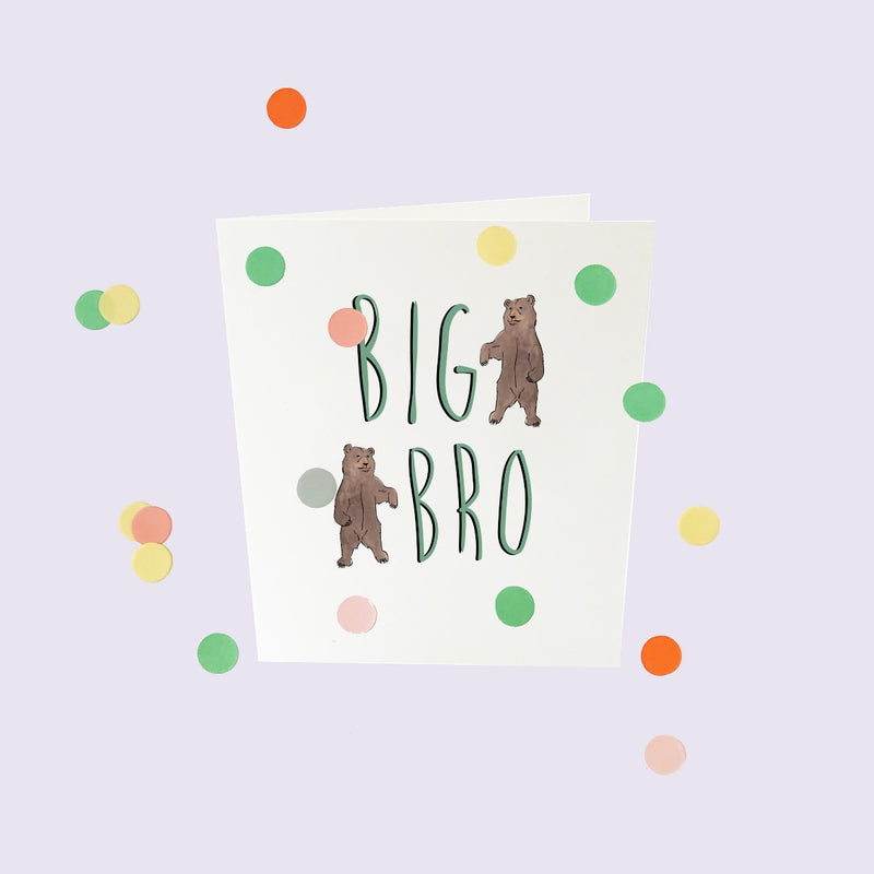 CONFETTI CARDS BABY - BIG BRO