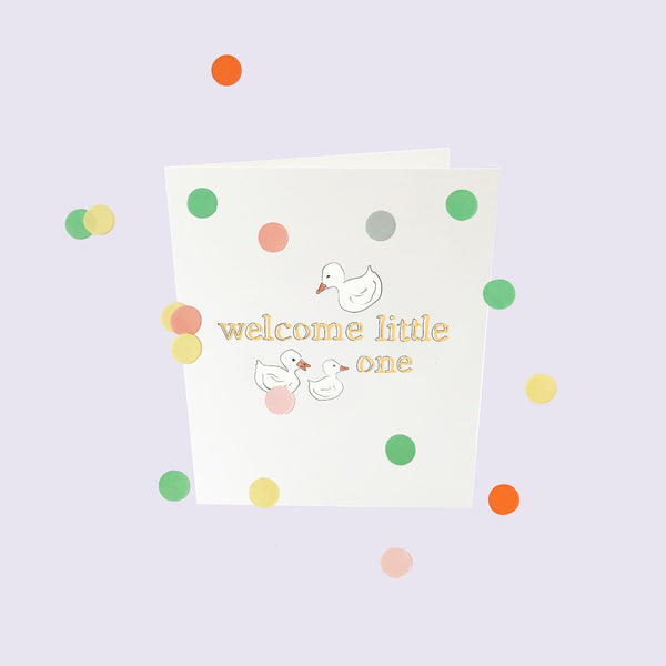 CONFETTI CARDS BABY - WELCOME LITTLE ONE