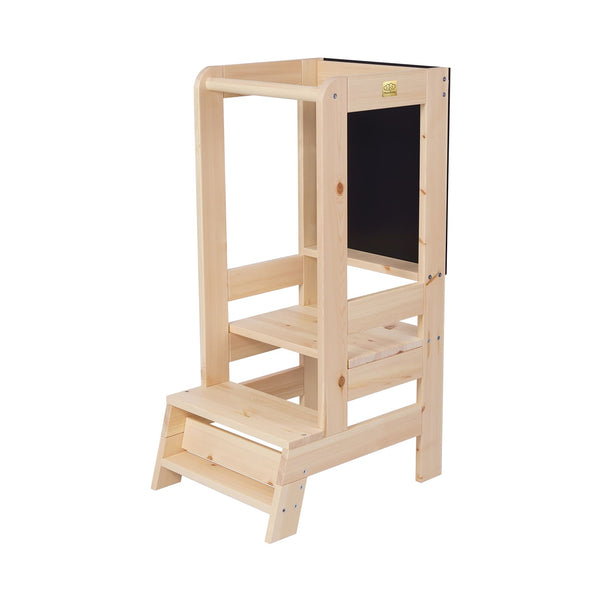 Wooden Kitchen Learning Tower-Natural