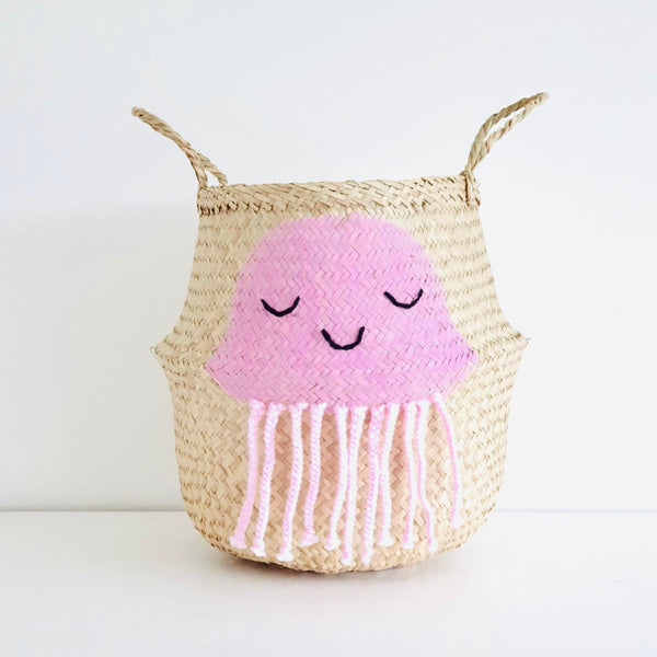 Pink Jellyfish Basket - Large