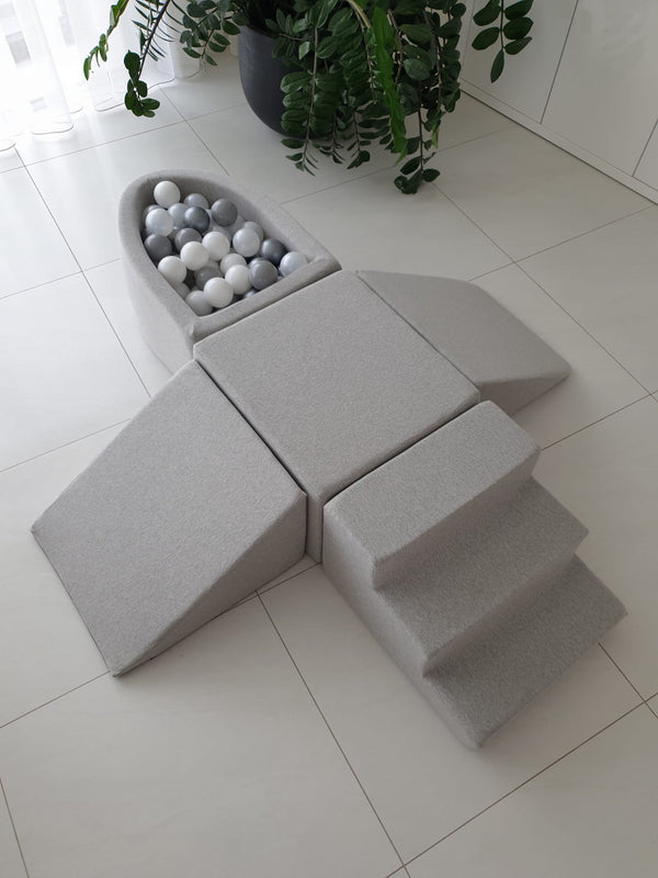 Grey Foam Soft Play & Mini Ball Pit