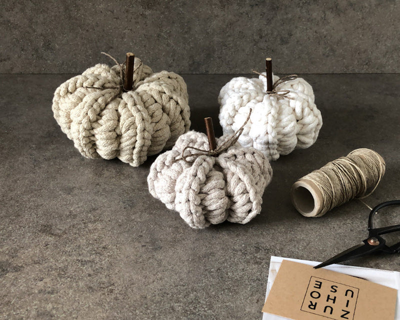 CROCHET PUMPKINS (SET of 3)