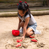 Cherry Red Silicone Beach Toys Bundle (5 Pieces)