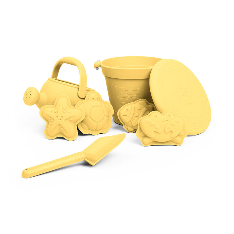 Honey Yellow Silicone Beach Toys Bundle (5 Pieces)