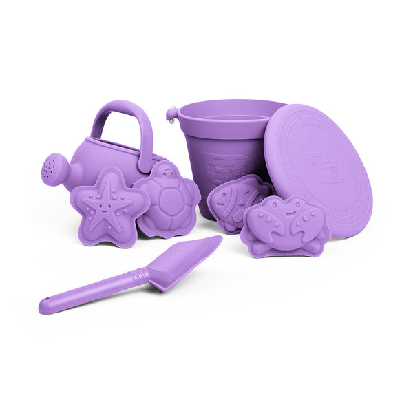 Lavender Purple Silicone Beach Toys Bundle (5 Pieces)