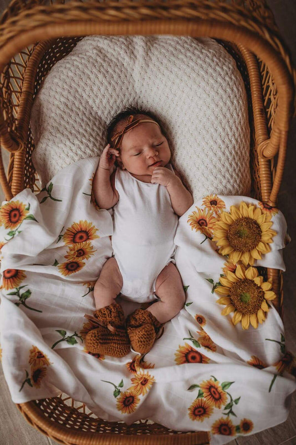 Sunflower | Organic Muslin Wrap