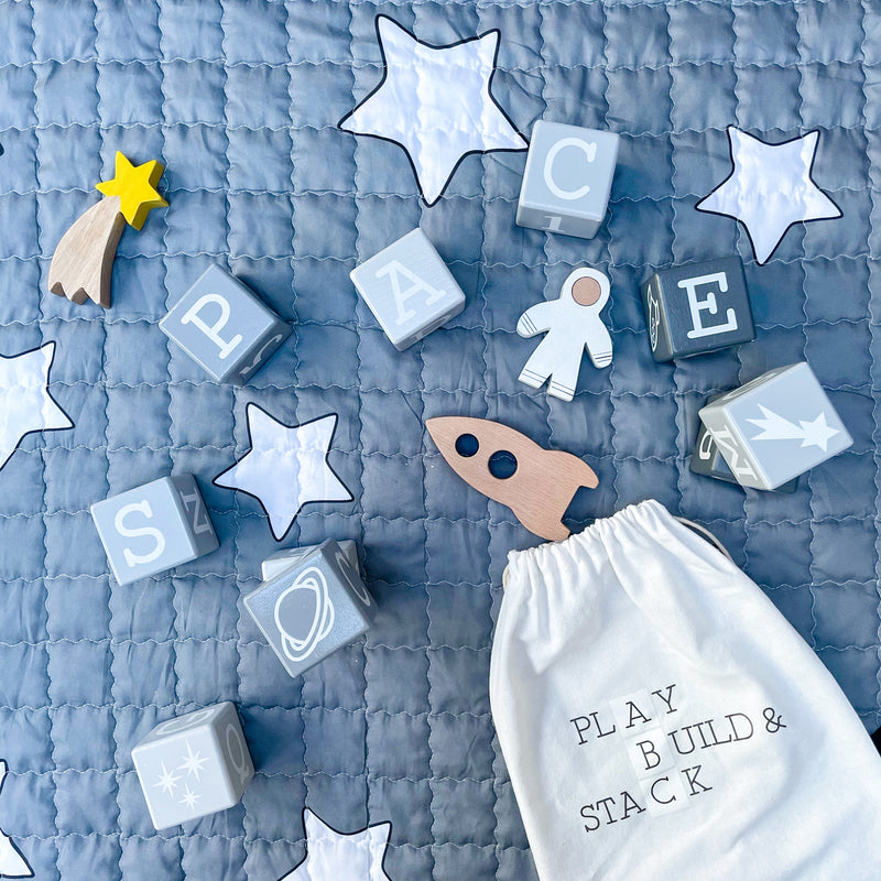 Space & Beyond Wooden Play, Build & Stack™ Blocks
