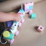 Perfect Pastels Wooden Train Set