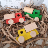 Set Of 3 Wooden Toy Trucks