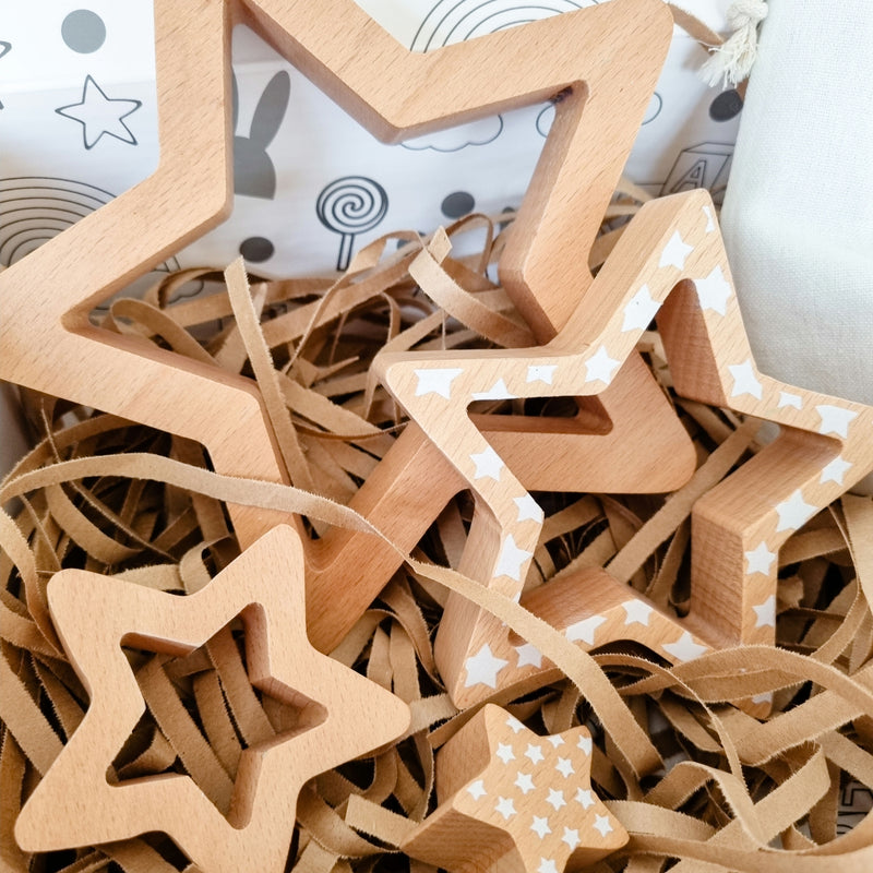 Space & Beyond Wooden Stacking Star Puzzle