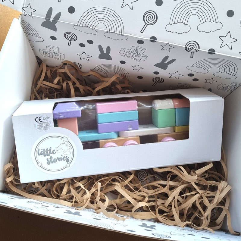 Perfect Pastels Wooden Train Set