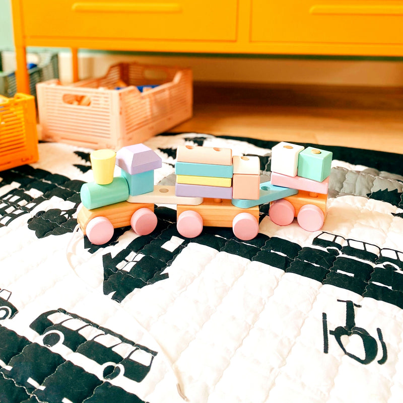 Perfect Pastels Wooden Train Set