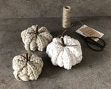 CROCHET PUMPKINS (SET of 3)