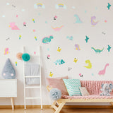 Dinosaur & Rainbow Wall Stickers