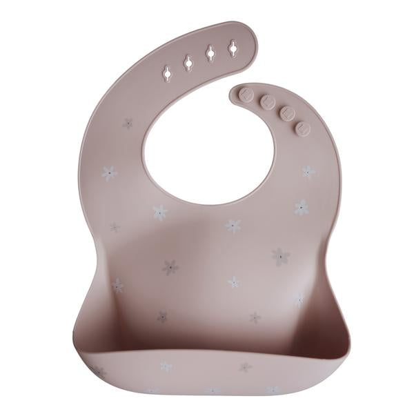 Silicone Baby Bib (Flowers)