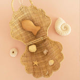 Olli Ella Shell Purse - Straw