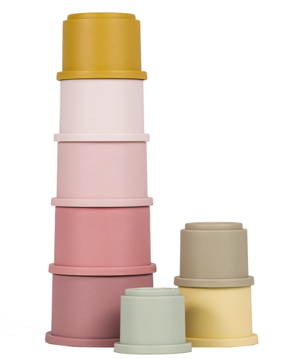 Little Dutch Stacking Cups-Pink