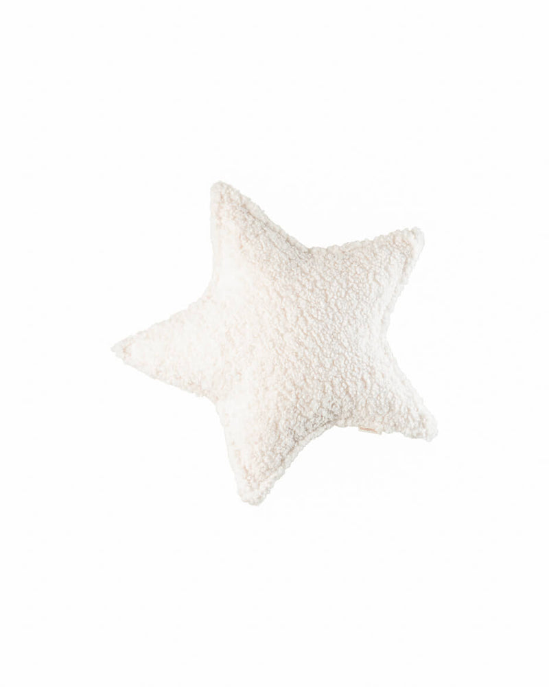 Cream White Star Cushion